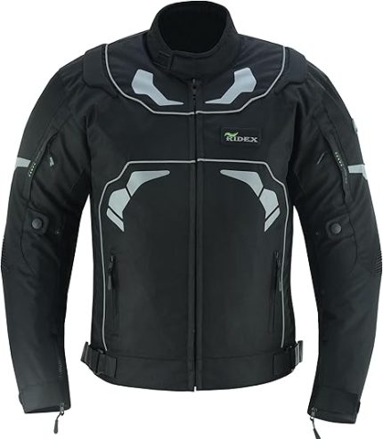 RIDEX CJ231 Mens Motorcycle Motorbike Biker Waterproof Jacket with CE Armours