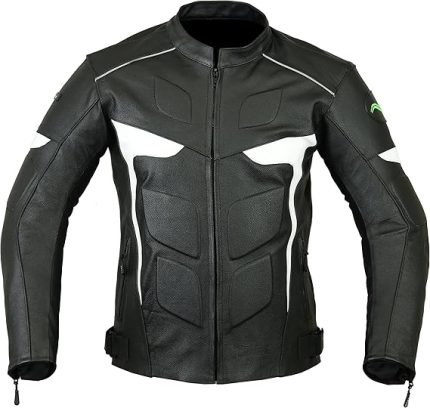 RIDEX Mens LJ2W Biker Motorbike Motorcycle Protection Leather Jacket